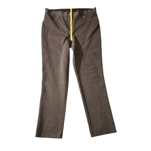 Chico's Women's Size 2 US M Stretch Rayon Two Back Pockets Dark Gray Pants - Picture 4 of 9